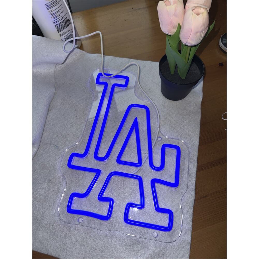 Los Angeles Dodgers LA Neon Sign for Garage or Man Cave Decor Christmas Gift!